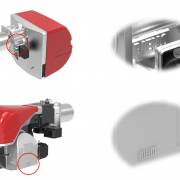 Защитные лэйбы на новых горелках Riello R 28-64 и R 68-130
